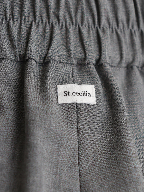 St.cecilia フラップワイドストレッチパンツ