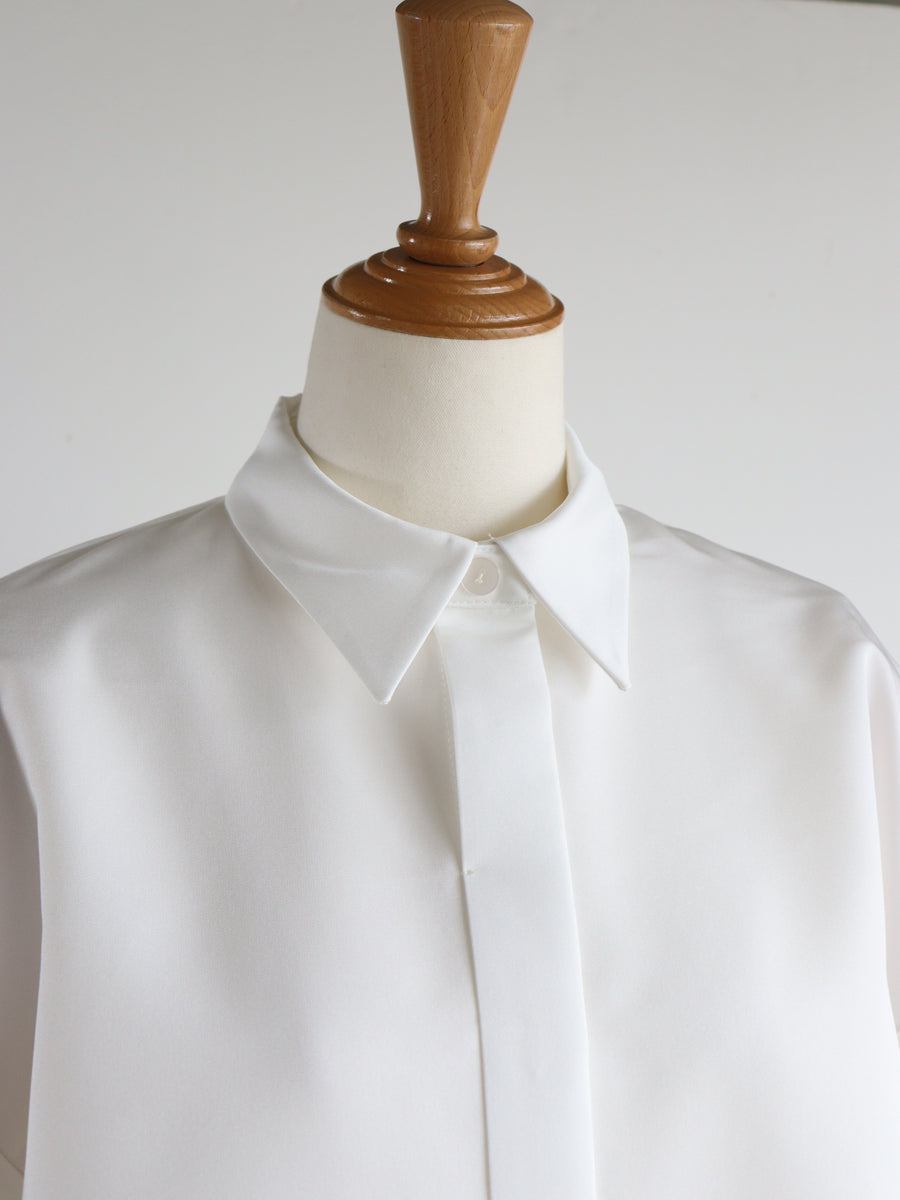 St.cecilia ロングブロウシャツ– GIRLISH