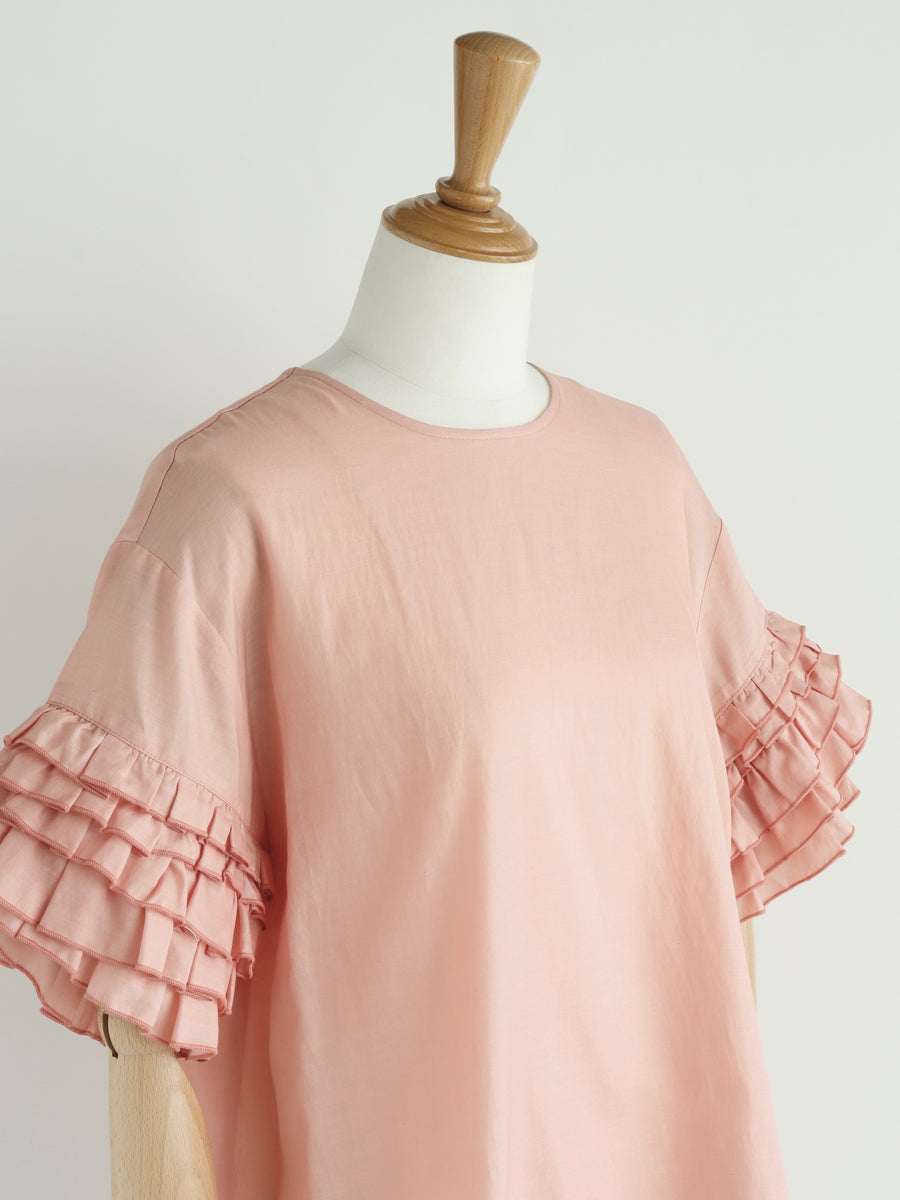 GIRLISH ガーリッシュ フォームブラウス ピンク St.cecilia パルフェブラウス – GIRLISH