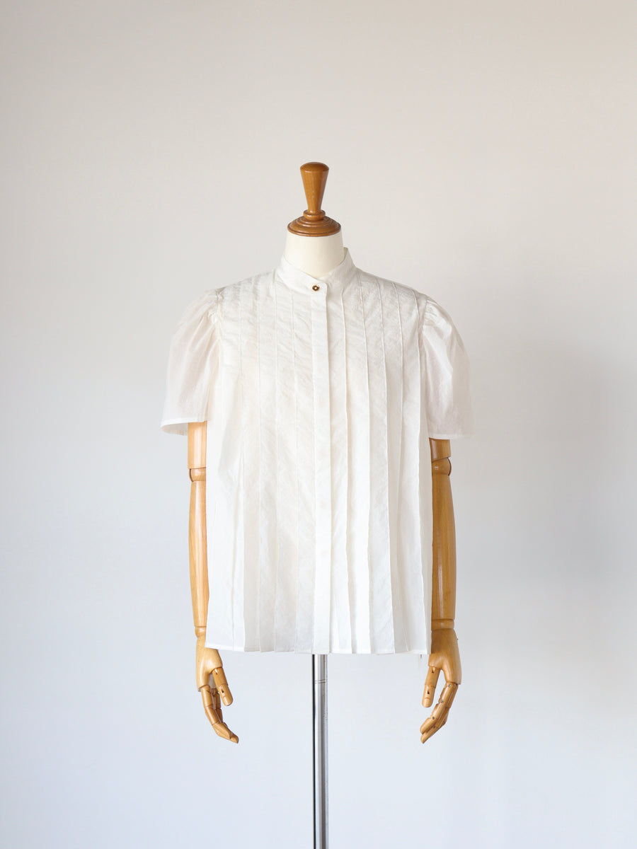 St.cecilia プリーツタックブラウス – GIRLISH