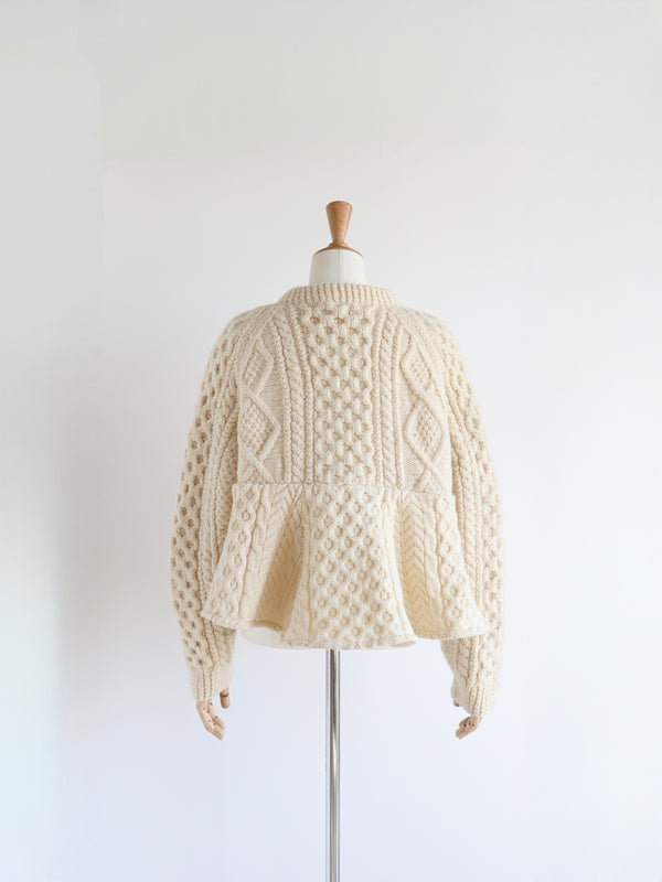 Reborn ヴィンテージペプラムカーディガン《Annie》