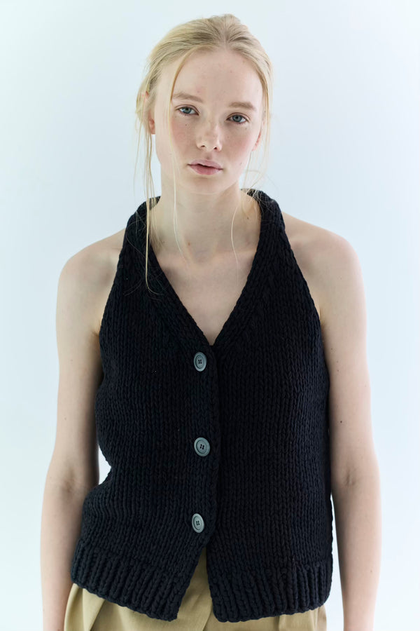 St.cecilia チャンキーニットジレ