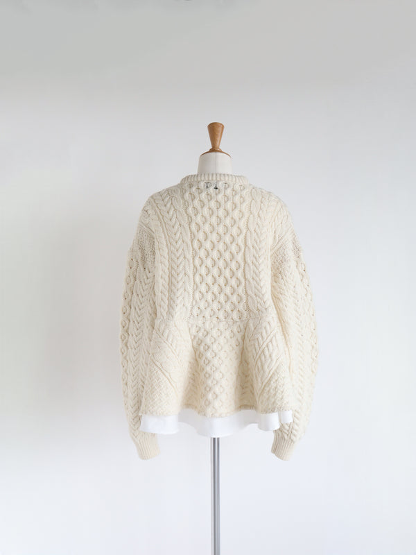 Reborn ヴィンテージペプラムニット《Benji》