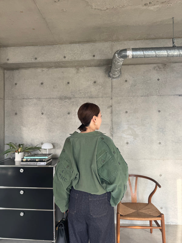 Reborn ヴィンテージミリタリードルマンジャケット《Natalie》