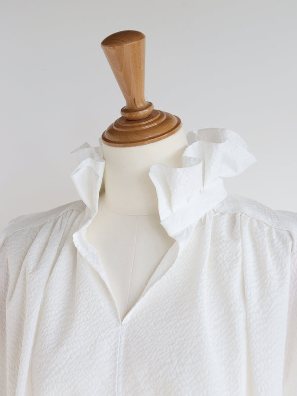 St.cecilia ネックフリルブラウス