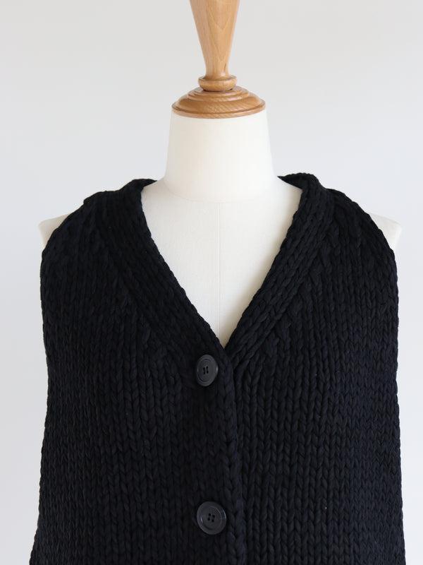 St.cecilia チャンキーニットジレ