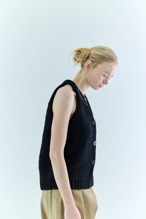 St.cecilia チャンキーニットジレ