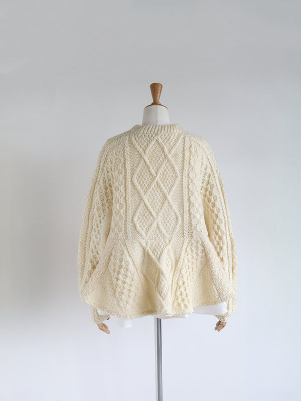 Reborn ヴィンテージペプラムニット《Mia》