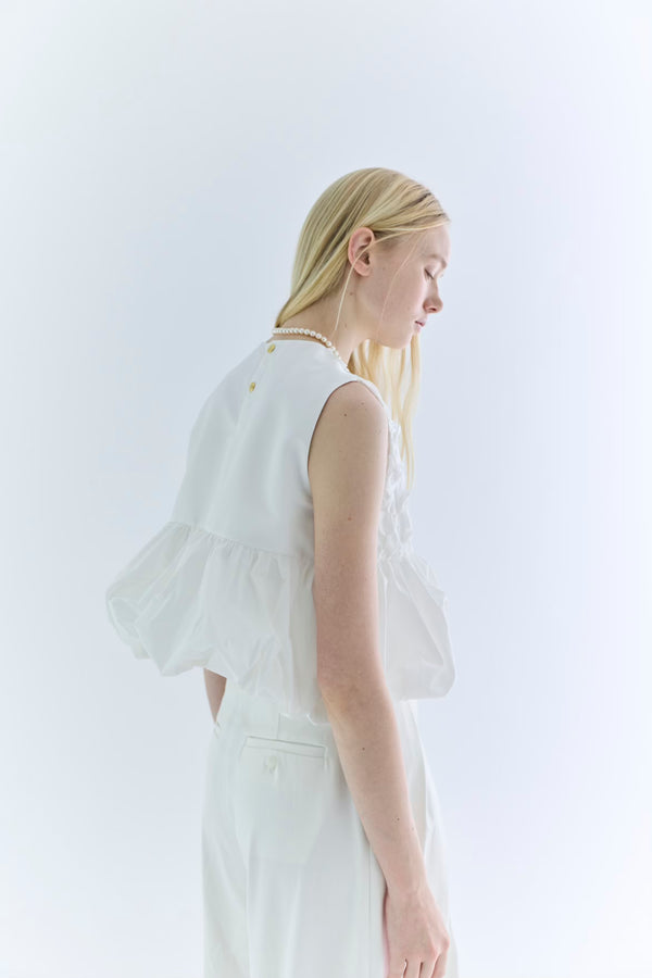 St.cecilia BLACK LINE フロレットトップス