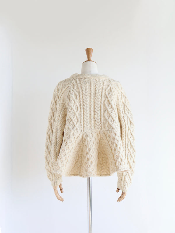 Reborn ヴィンテージペプラムカーディガン《Lilly》