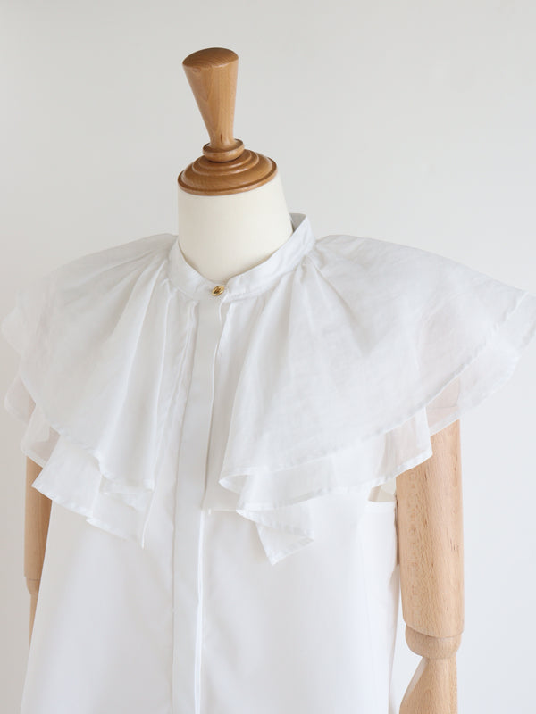 St.cecilia ポピーノースリーブブラウス