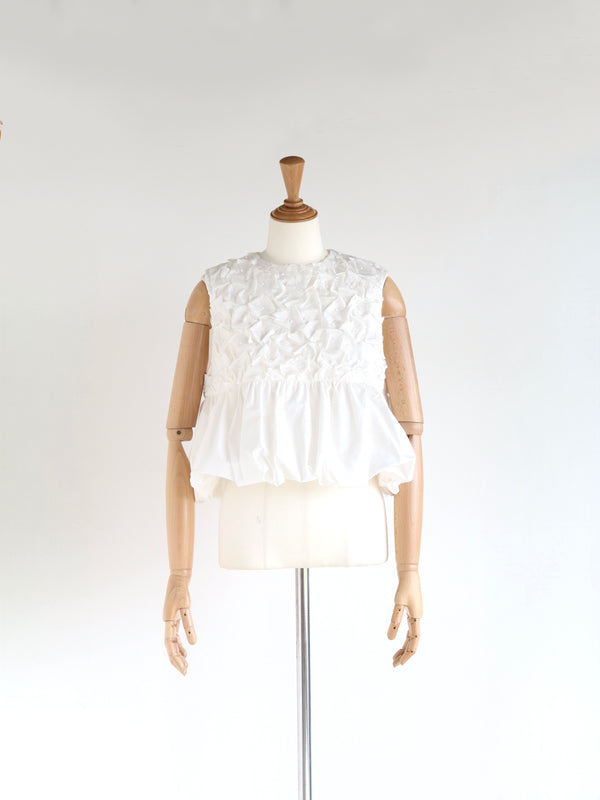 St.cecilia BLACK LINE フロレットトップス