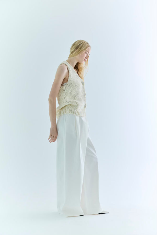 St.cecilia チャンキーニットジレ