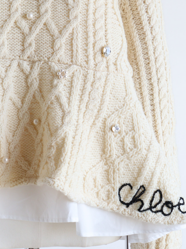 Reborn ヴィンテージペプラムニット《Chloe》