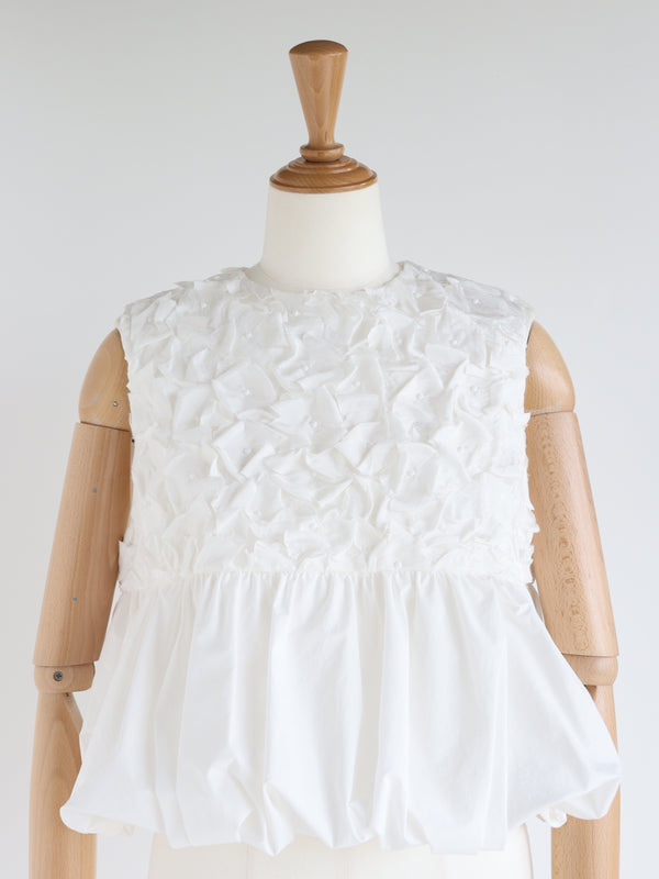 St.cecilia BLACK LINE フロレットトップス