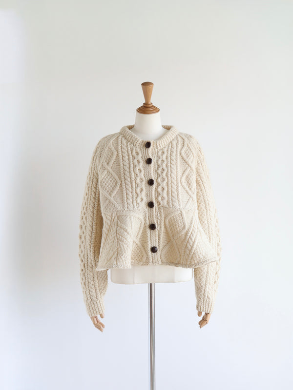 Reborn ヴィンテージペプラムカーディガン《Annie》