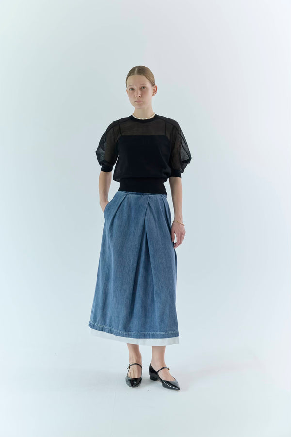 St.cecilia シアーリネンニット