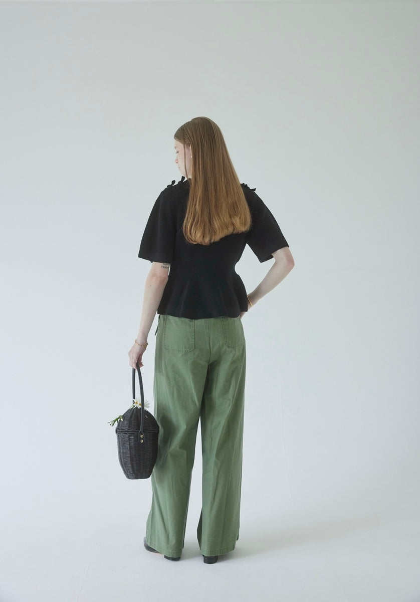 St.cecilia ショルダーリボンニット – GIRLISH