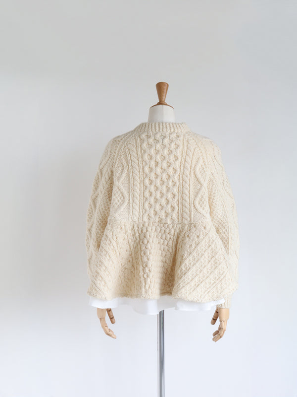 Reborn ヴィンテージペプラムニット《Luna》