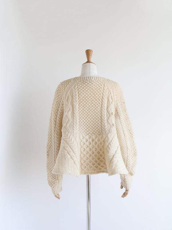 Reborn ヴィンテージペプラムカーディガン《Lottie》