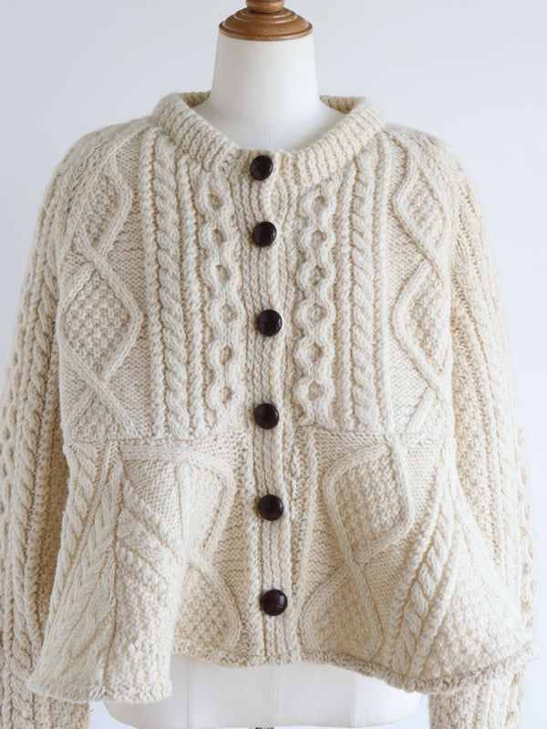 Reborn ヴィンテージペプラムカーディガン《Annie》