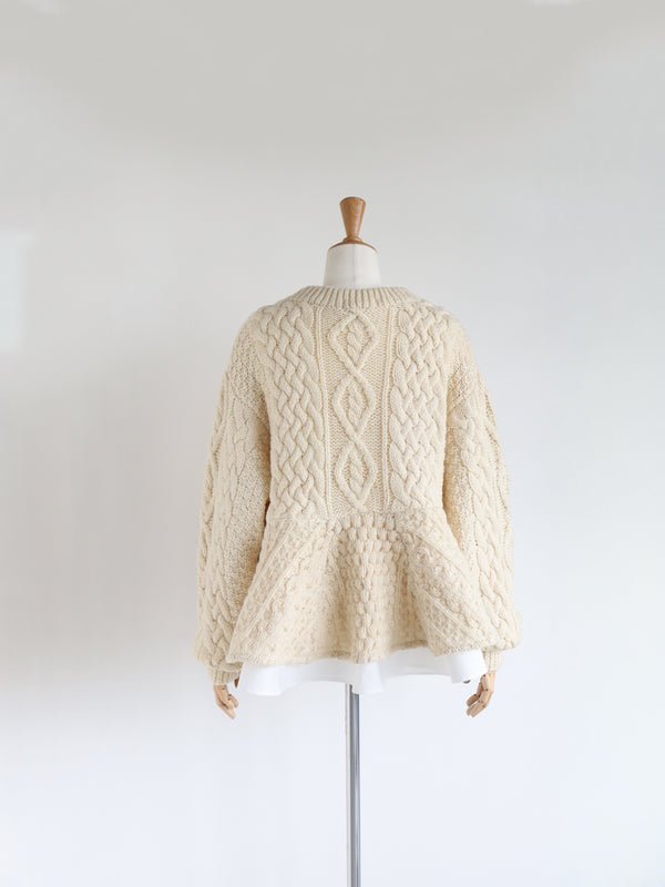 Rebornヴィンテージペプラムニット《Ellie》