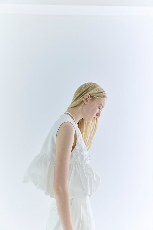 St.cecilia BLACK LINE フロレットトップス