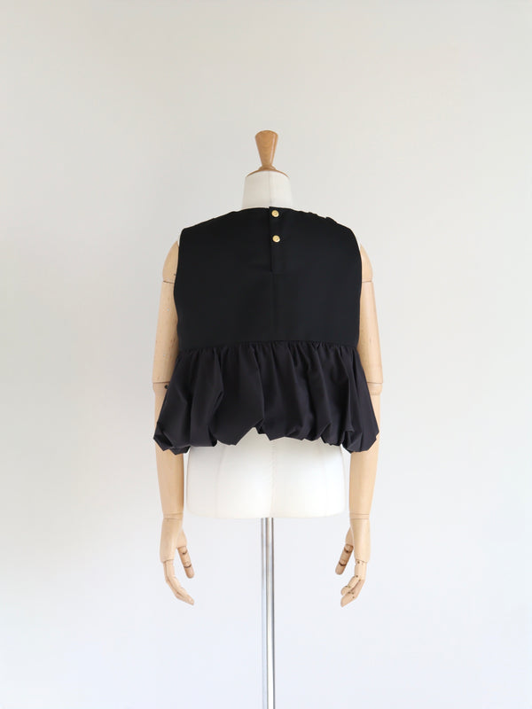 St.cecilia BLACK LINE フロレットトップス