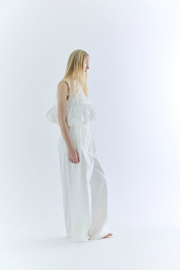 St.cecilia BLACK LINE フロレットトップス