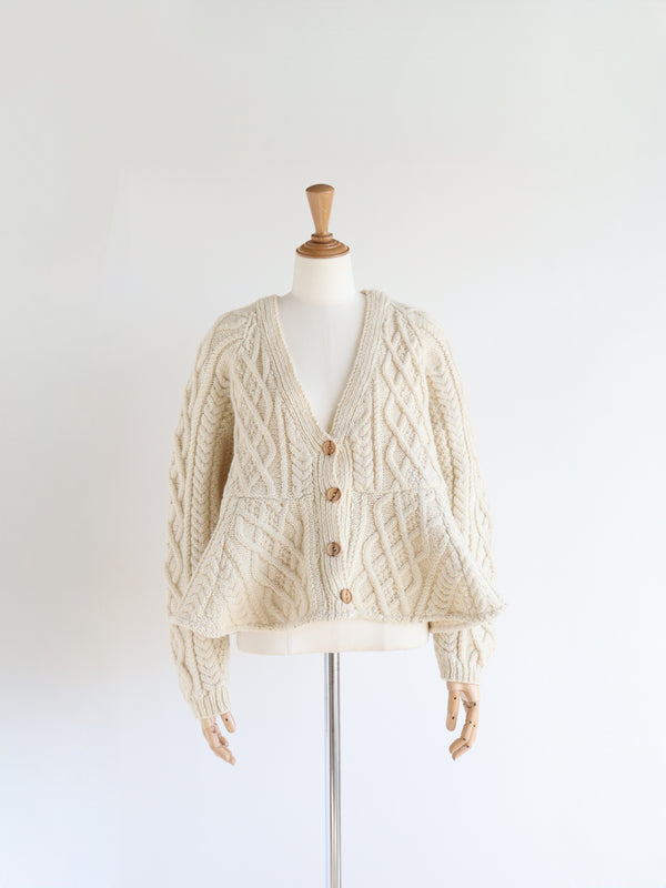 Reborn ヴィンテージペプラムカーディガン《Lilly》