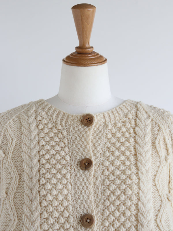 Reborn ヴィンテージペプラムカーディガン《Lottie》