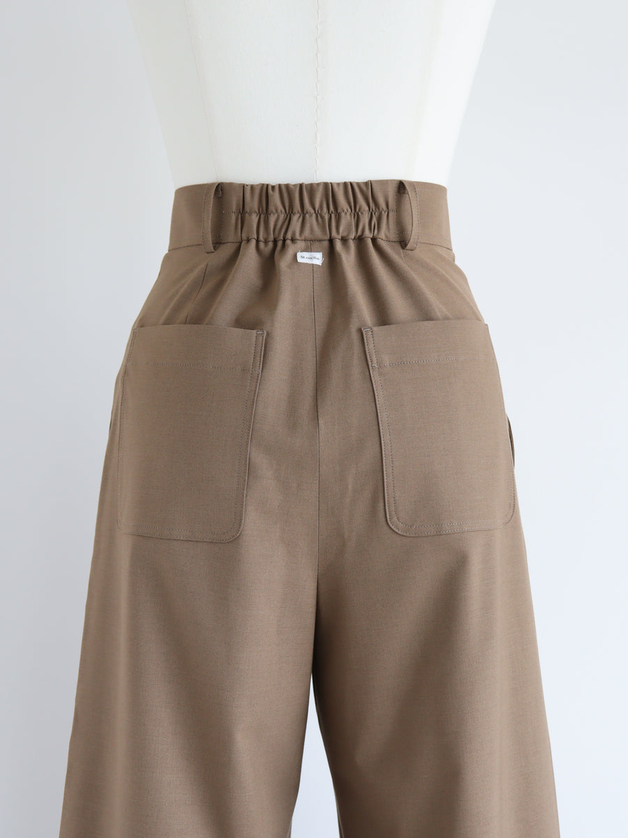 St.cecilia フラップワイドストレッチパンツ – GIRLISH