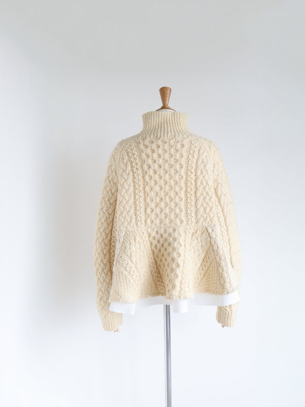 Reborn ヴィンテージペプラムニット《Ruby》