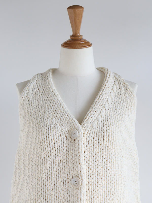 St.cecilia チャンキーニットジレ