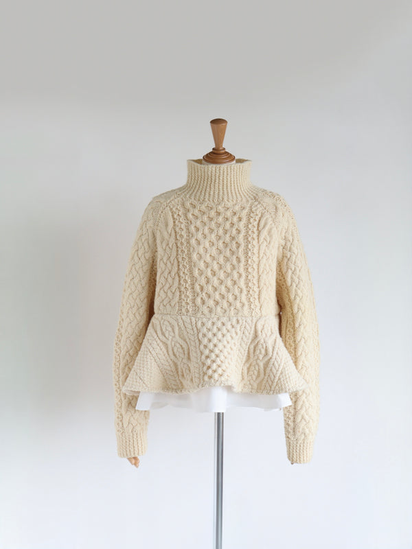 Reborn ヴィンテージペプラムニット《Ruby》