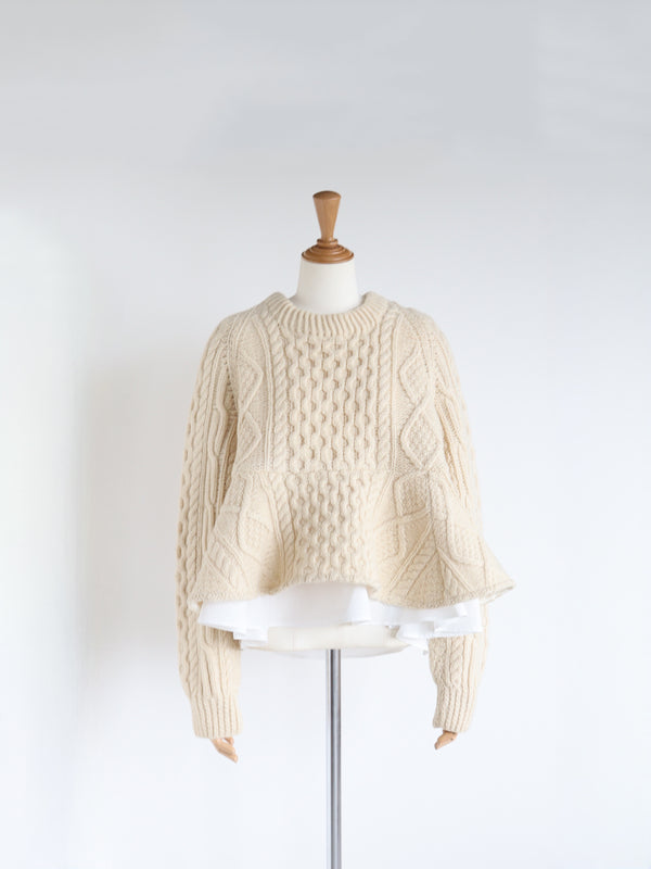 Reborn ヴィンテージペプラムニット《Katie》