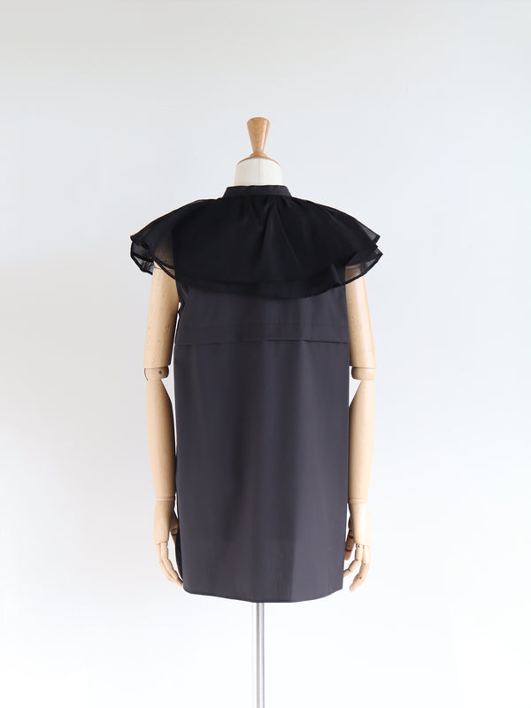 St.cecilia ポピーノースリーブブラウス