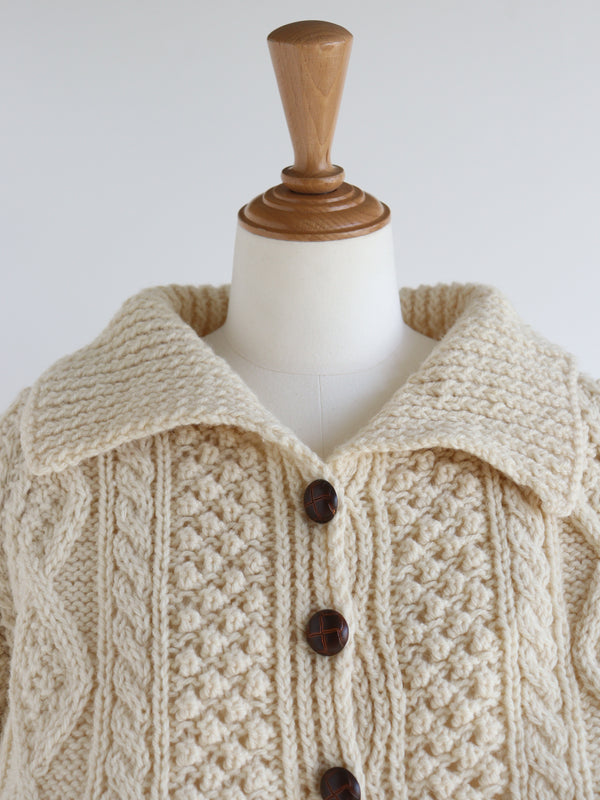 Reborn ヴィンテージペプラムカーディガン《Teddy》