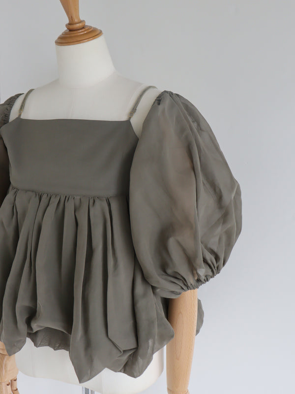 St.cecilia シャボンブラウス