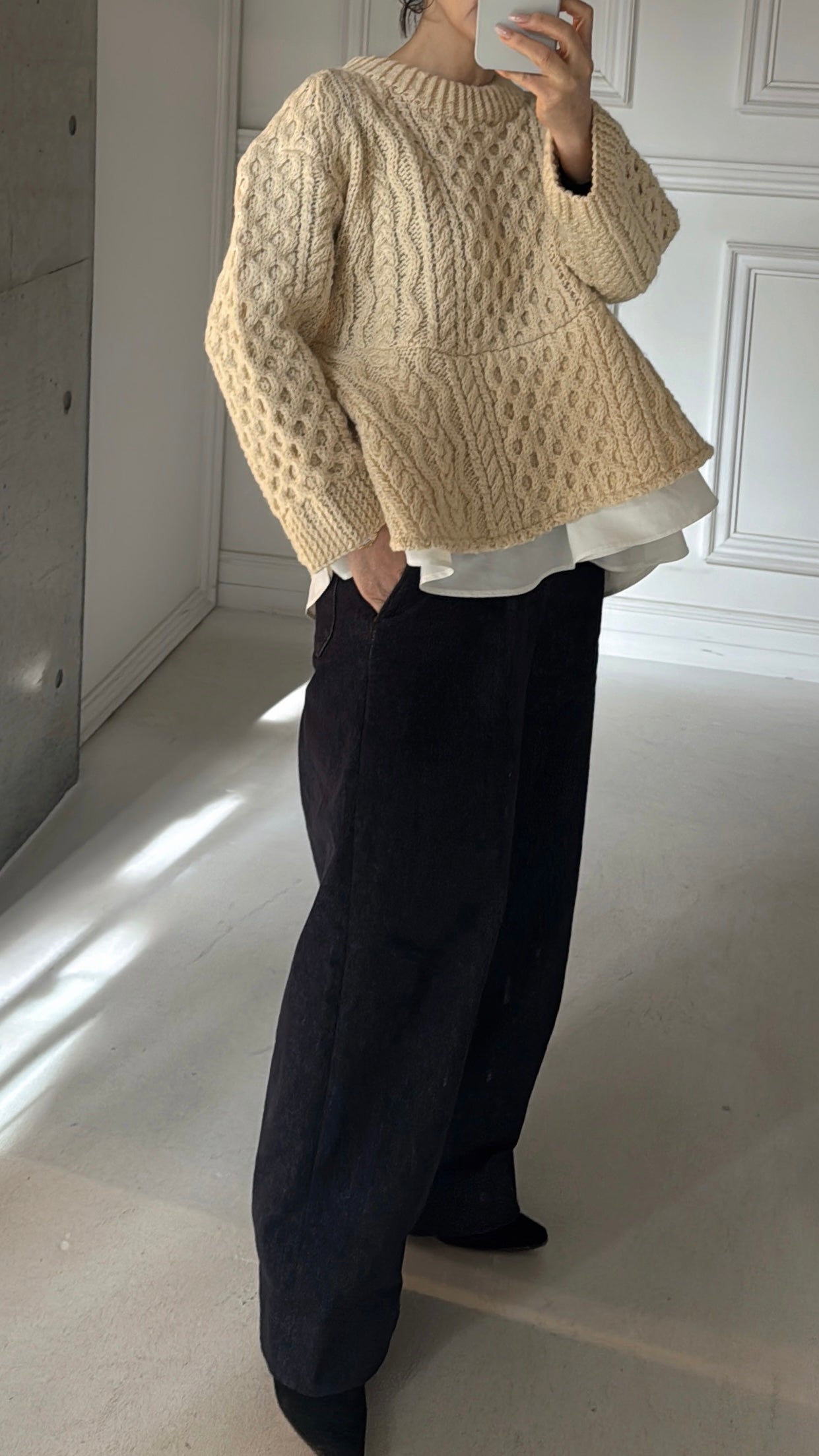 Reborn ヴィンテージペプラムニット《Olivia》 – GIRLISH