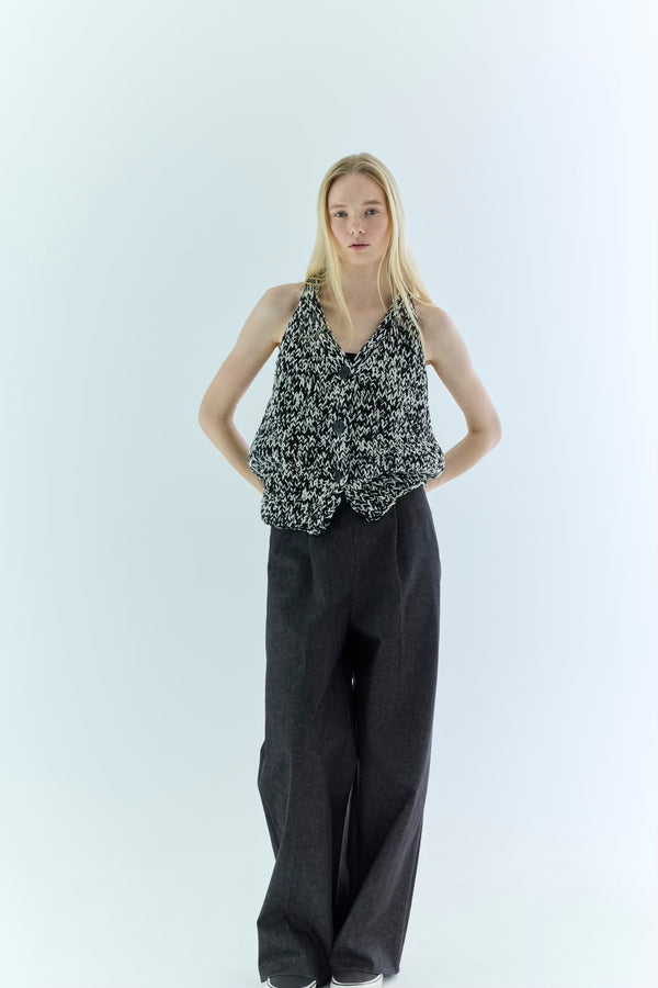 St.cecilia チャンキーニットジレ