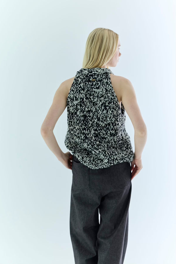 St.cecilia チャンキーニットジレ