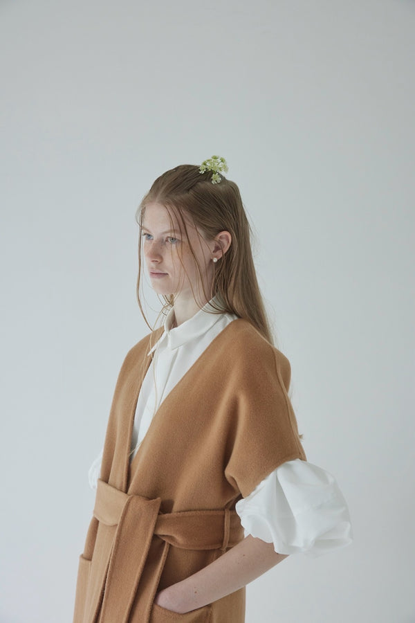 【予約】St.cecilia リバーウールロングジレ
