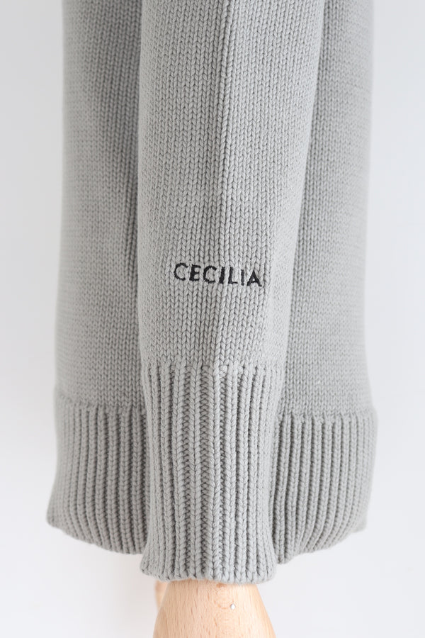 St.cecilia コットンパフスリーブニット