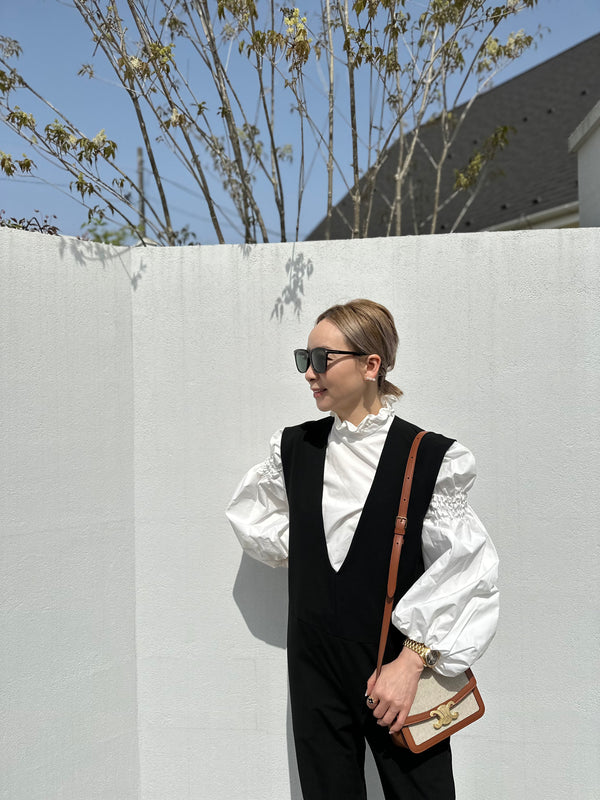 St.cecilia Vネックサロペット – Girlish